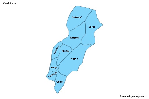 Sample Maps for Kırıkkale (blue)