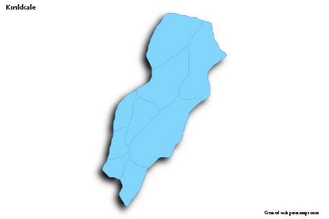 Sample Maps for Kırıkkale (blue,outline,shadowy)