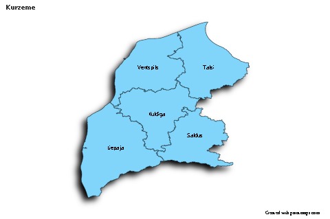 Sample Maps for Kurzeme (blue,shadowy)
