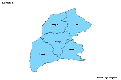 Sample Maps for Kurzeme (blue)