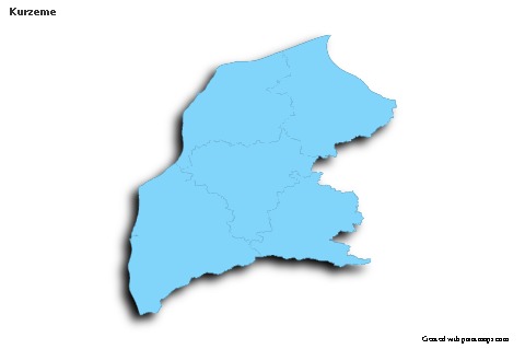 Sample Maps for Kurzeme (blue,outline,shadowy)