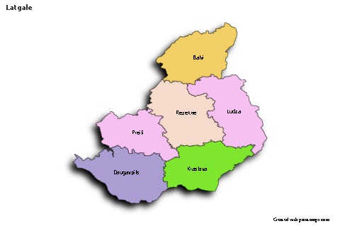 Contoh Peta untuk Latgale (berwarna,bayangan)
