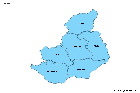 Contoh Peta untuk Latgale (biru)