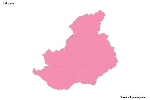 Contoh Peta untuk Latgale (merah jambu,garis besar)