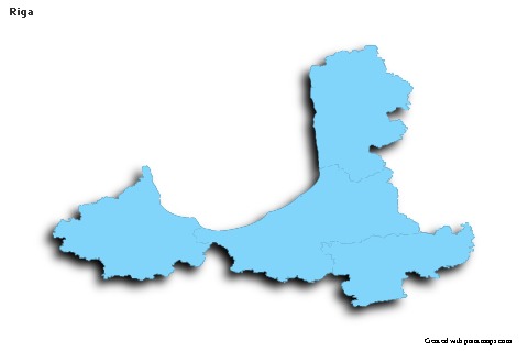 Sample Maps for Riga (blue,outline,shadowy)