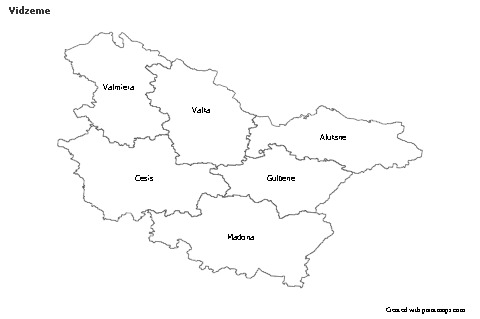Sample Maps for Vidzeme (black-white)