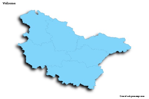 Sample Maps for Vidzeme (blue,outline,shadowy)