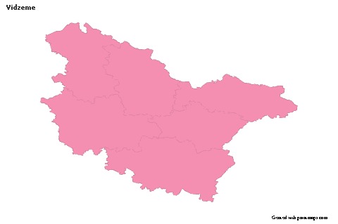 Sample Maps for Vidzeme (pink,outline)