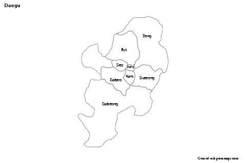 Sample Maps for Daegu (black-white)