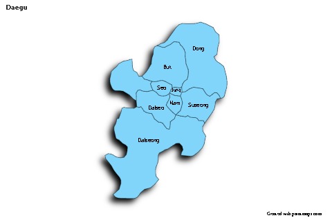 Sample Maps for Daegu (blue,shadowy)