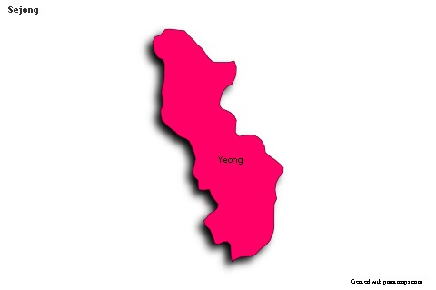 Sample Maps for Sejong (colored,shadowy)