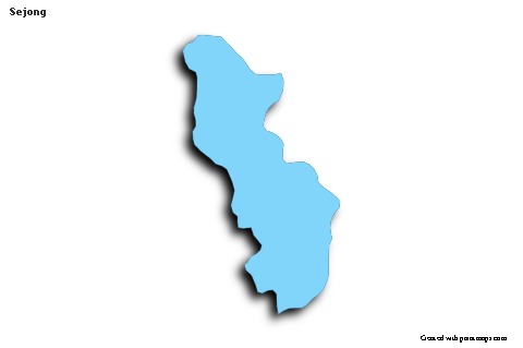 Sample Maps for Sejong (blue,outline,shadowy)