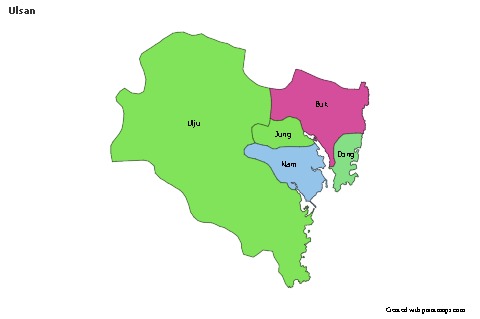 Sample Maps for Ulsan (colored)