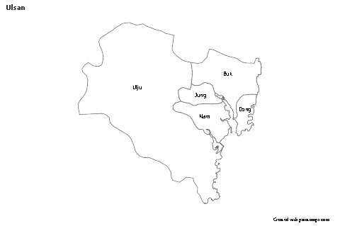 Sample Maps for Ulsan (black-white)