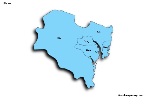 Sample Maps for Ulsan (blue,shadowy)