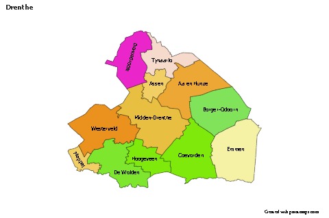Sample Maps for Drenthe (colored)