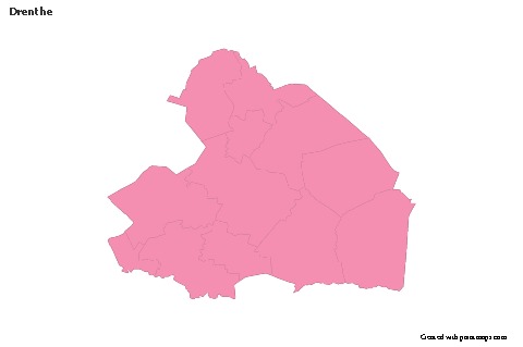 Sample Maps for Drenthe (pink,outline)