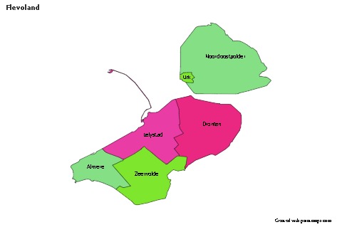 Sample Maps for Flevoland (colored)
