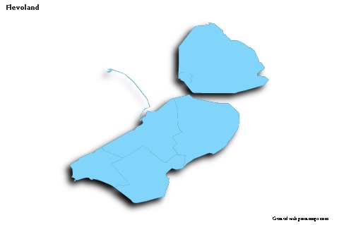 Sample Maps for Flevoland (blue,outline,shadowy)