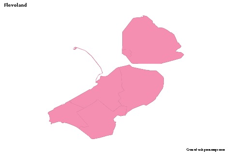 Sample Maps for Flevoland (pink,outline)