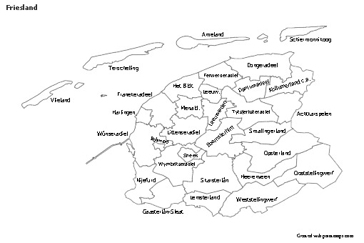 Sample Maps for Friesland (black-white)