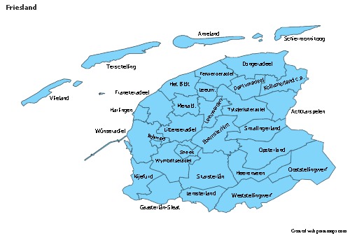 Sample Maps for Friesland (blue)