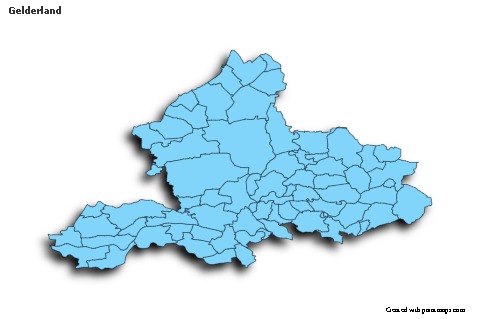 Sample Maps for Gelderland (blue,shadowy)