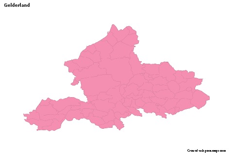 Sample Maps for Gelderland (pink,outline)