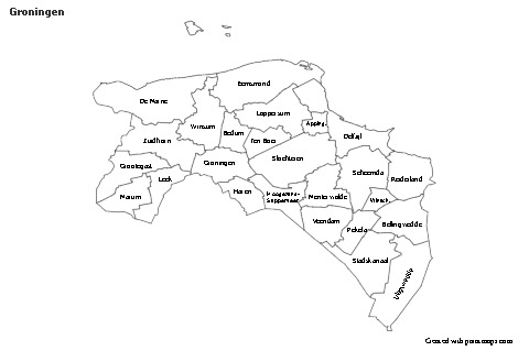 Sample Maps for Groningen (black-white)