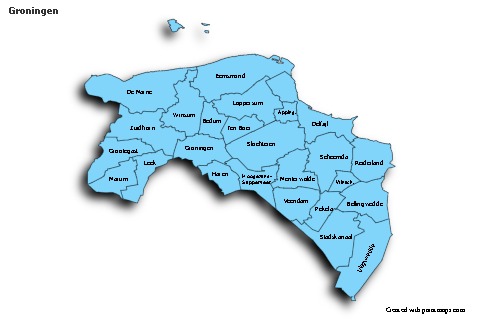 Sample Maps for Groningen (blue,shadowy)