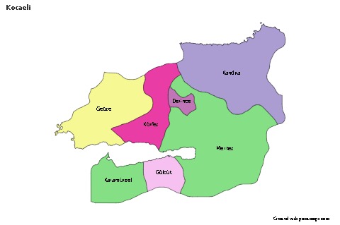 Sample Maps for Kocaeli (colored)