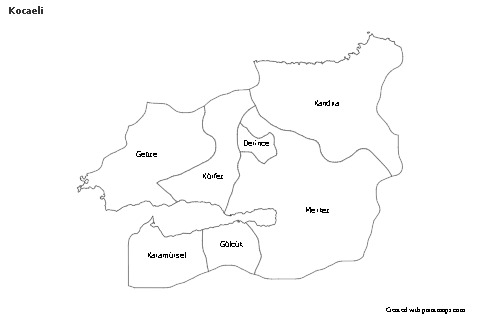 Sample Maps for Kocaeli (black-white)
