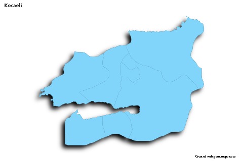 Sample Maps for Kocaeli (blue,outline,shadowy)