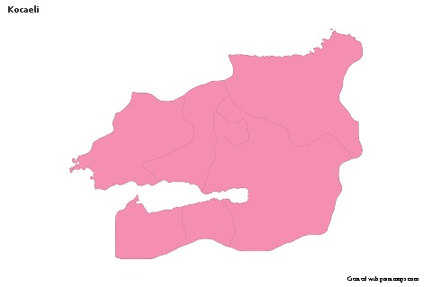Sample Maps for Kocaeli (pink,outline)