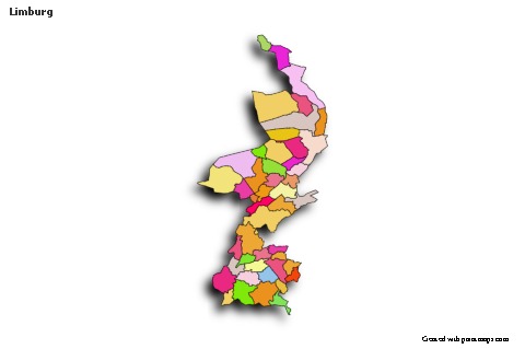 Contoh Peta untuk Limburg (berwarna,bayangan)