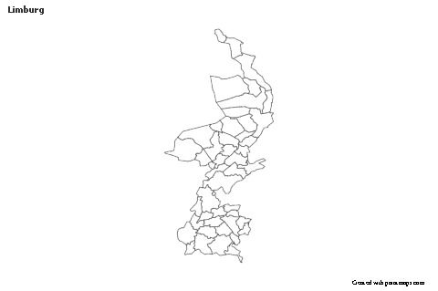 Contoh Peta untuk Limburg (hitam-putih)
