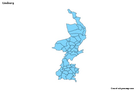 Contoh Peta untuk Limburg (biru)