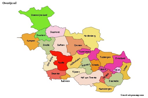 Sample Maps for Overijssel (colored)