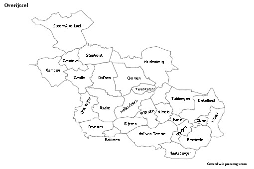 Sample Maps for Overijssel (black-white)