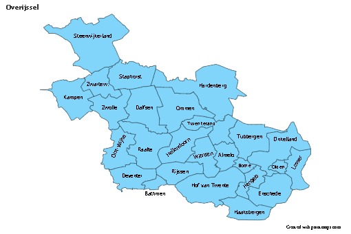 Sample Maps for Overijssel (blue)