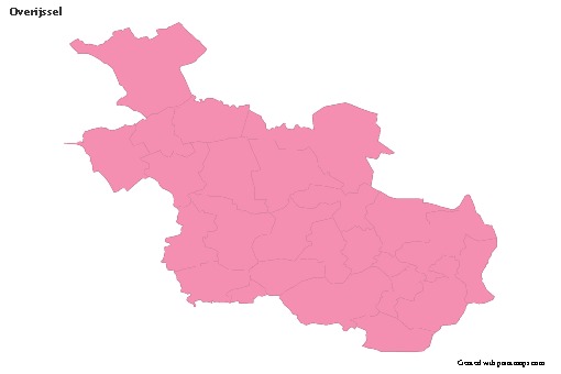 Sample Maps for Overijssel (pink,outline)