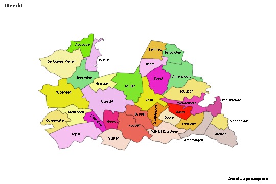 Sample Maps for Utrecht (colored)