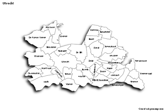 Sample Maps for Utrecht (black-white,shadowy)