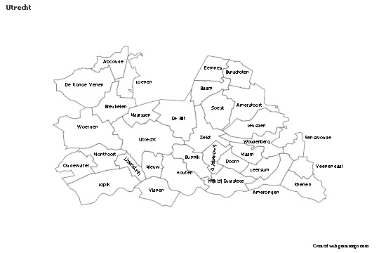 Sample Maps for Utrecht (black-white)