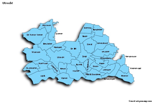 Sample Maps for Utrecht (blue,shadowy)