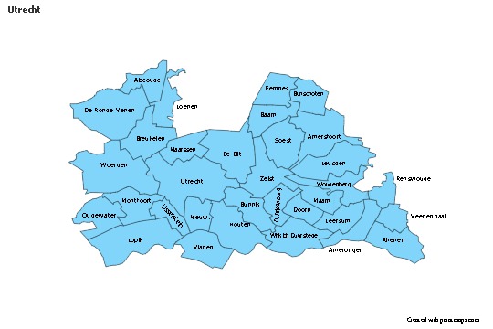 Sample Maps for Utrecht (blue)