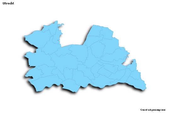 Sample Maps for Utrecht (blue,outline,shadowy)