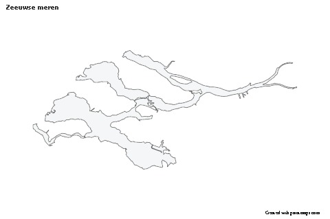 Zeeuwse meren için Örnek Haritalar (siyah-beyaz)