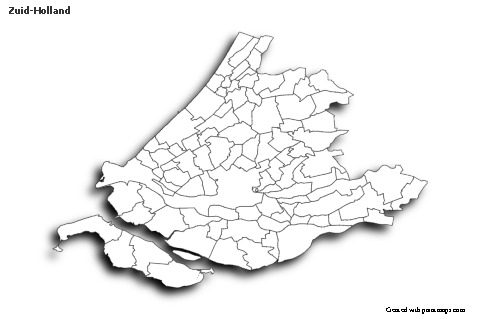 Sample Maps for Zuid-Holland (black-white,shadowy)