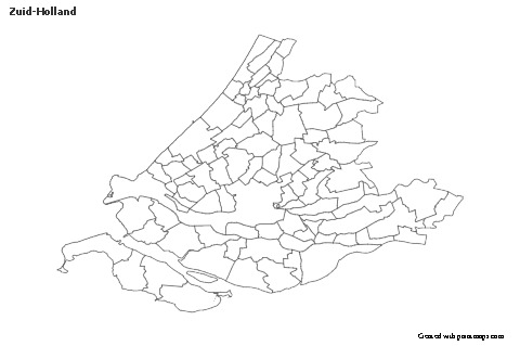 Sample Maps for Zuid-Holland (black-white)